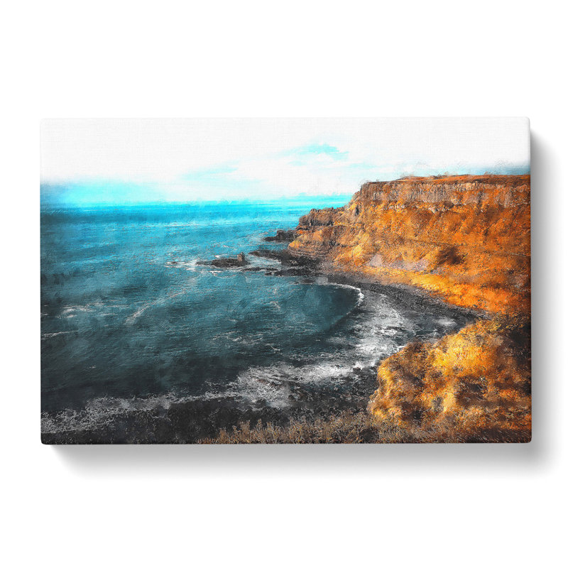 Giant's Causeway Northern Ireland - Wrapped Canvas Painting, 40cm H x 60cm W x 3cm D