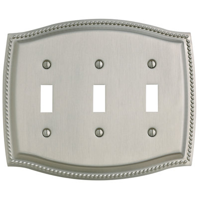 3-Gang Toggle Light Switch Wall Plate