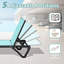 Outdoor Lounge Chair with Side Table and Adjustable Backrest