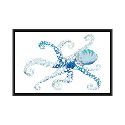 Azul Dotted Octopus II by Gina Ritter - Painting on Canvas