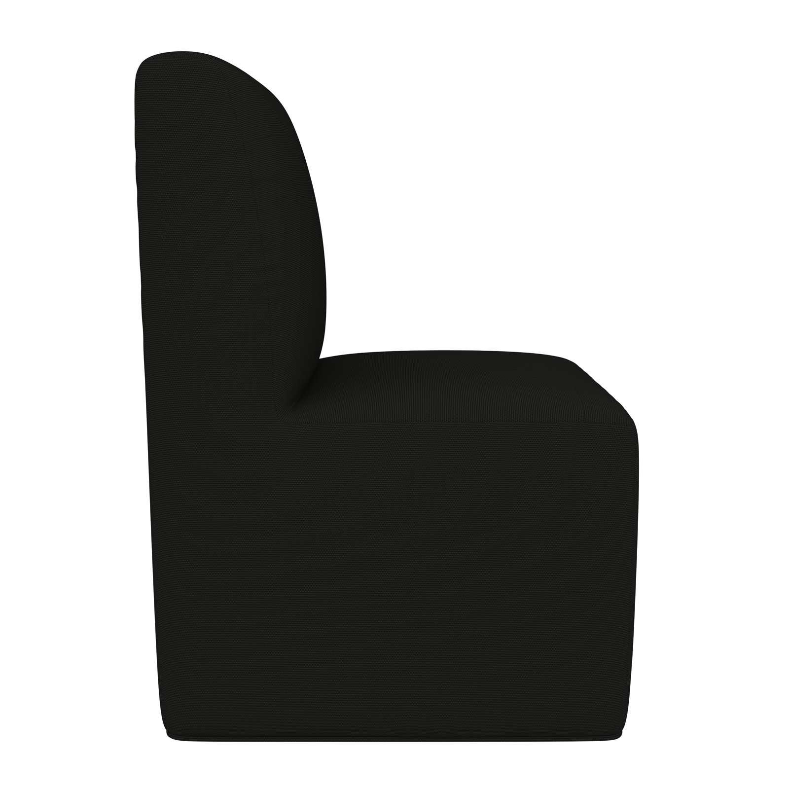 Praia Sunbrella® Patio Side Chair, Canvas Black Sunbrella® Canvas