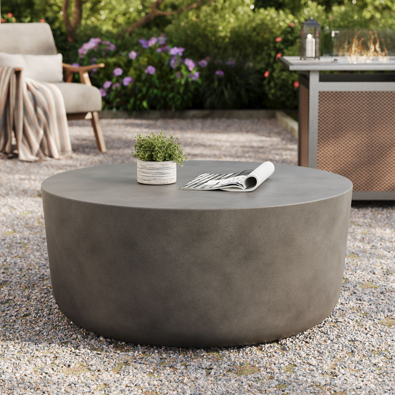 Table basse en béton Brion, Gris