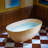 69" L X 32" W Solid Surface Stone Resin Freestanding Bathtub-115612493