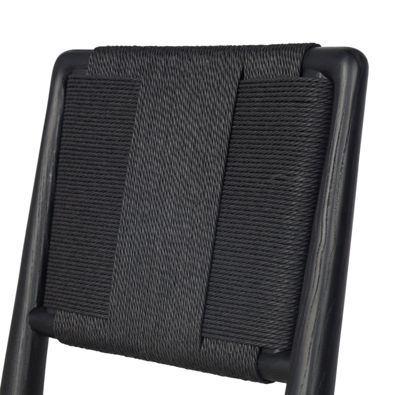 Tabouret Rothala, Tabouret de comptoir (hauteur de siège de 27 po), Essence naturelle / rayonne / viscose