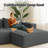 No Assembly Required 4 - Piece Chenille Sofa-1143029013