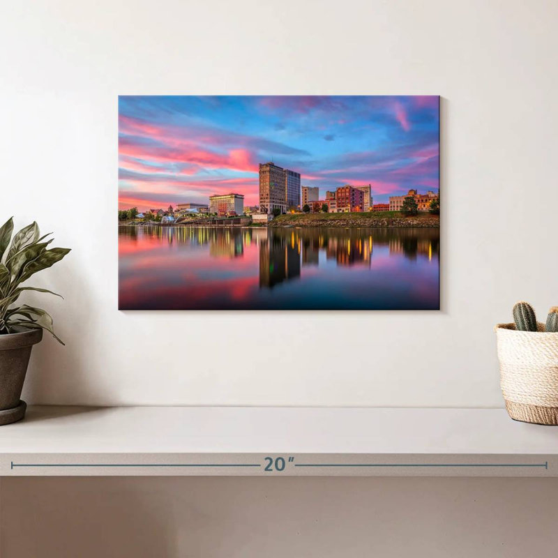 Nicci Charleston River Skyline, H 8 po x l 12 po