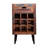 Solid Wood Wine Bottle Rack Brown