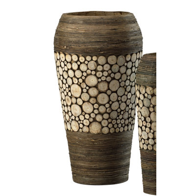 Slice Wood Table Vase