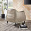 Fauteuil demi-tonneau en faux cuir Rangins-24993337