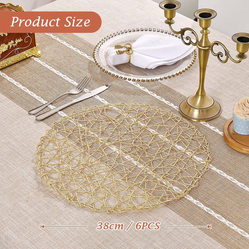 Napperon rond 6 pièces  