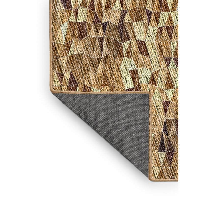 Tapis brun Power Loom, Rectangle 7 pi x 9 pi