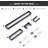Bathroom Hardware Set 4-Piece Towel Bar Set Square Bathroom Accessories Kit Stainless Steel Wall Mounted-107101465
