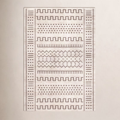 Beige Moroccan Outdoor Rug