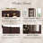 Eyisean Corner Curio Cabinet with Light Bulb, Tempered Glass Doors, Floor Standing Glass Display Cage with 6 Tempered Glass Shelves, Wine Cabinet Storage Rack for Bar and Liquor Storage-1485348210-1483231375