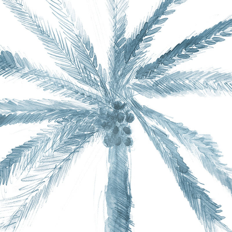 Palm Palms II Print by Barclay Butera, 40" H x 40" W x 1.5" D, Image Brush Gel