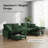 Modern U-Shaped Sectional Sofa with Storage Ottomans, Cup Holders & USB Ports, 116.9in-1881051570