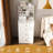 Compact 31 Dressing Table With Led Lighting, Hidden Stool, 4 Drawers & Storage Compartments - White Medium Density , Great For Bedroom And Makeup Adjustable , Padded Stool Open Wood