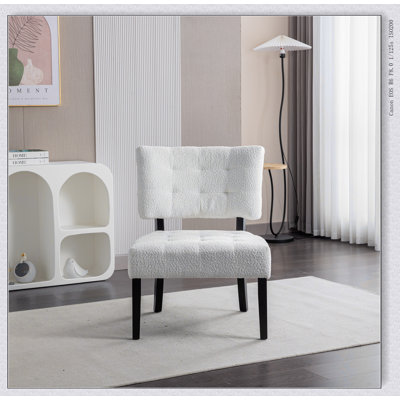 Fauteuil d'appoint capitonné avec sièges surdimensionnés
