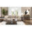 Gray End Table With Charging And Storage Element Solid Wood +