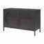 Large armoire d'appoint 2 portes avec verre cannelé-1373489408