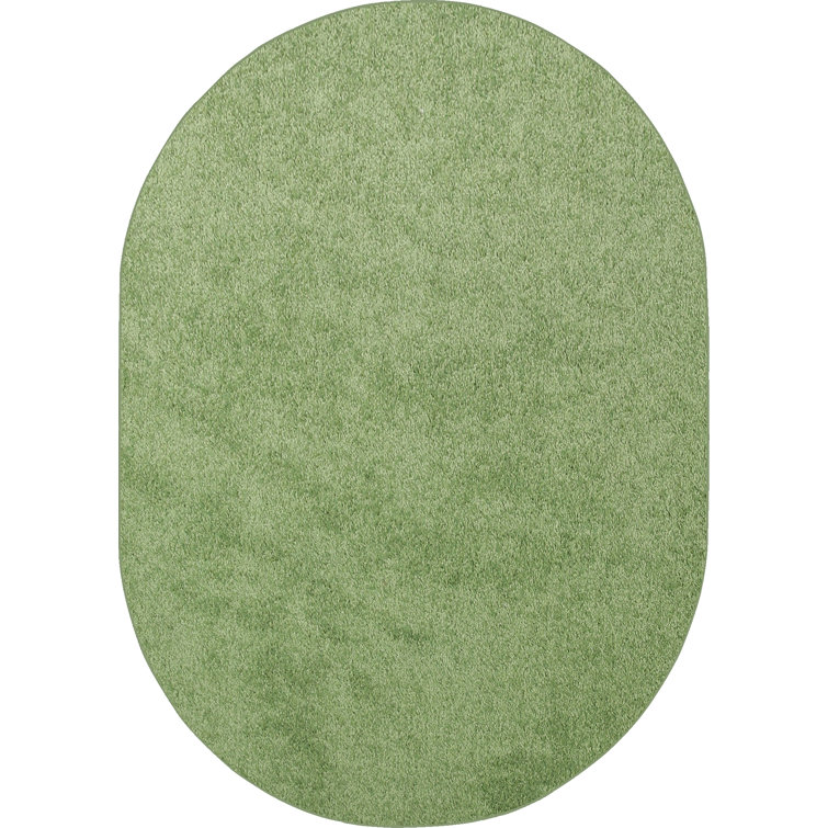Amair Solid Color Area Rugs Lime Green