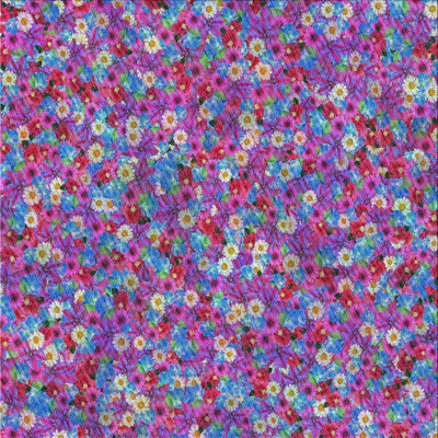 Tapis mauve à motif floral Sumaya