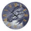 Cheval noir pendant la nuit - Horloge murale traditionnelle-73145791