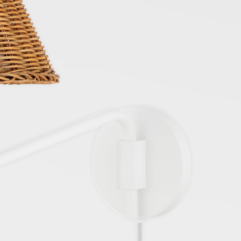 Issa Plug-in Sconce by TALI ROTH, Textured White