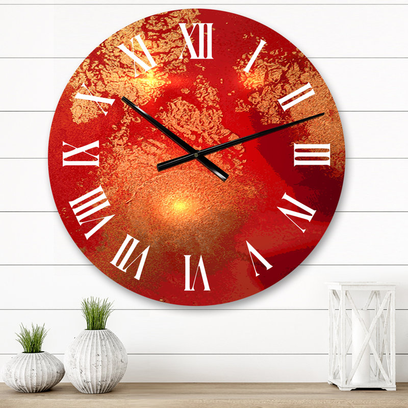 Horloge murale Marble Glam Art, Moyen
