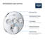 GROHE Grohtherm Triple-Function Shower Thermostatic Valve Trim Kit-44388655