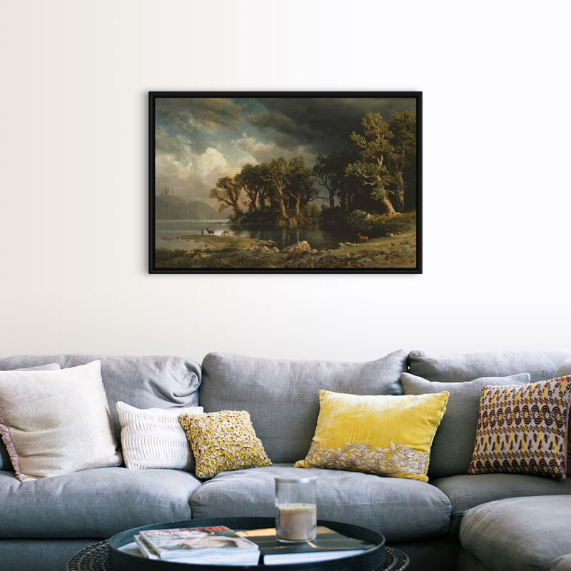 The Coming Storm, 1869 par Albert (1830-1902) Bierstadt-impression sur toile, H 34 po x l 50 po x P 1,75 po