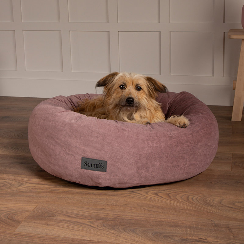 Polyester Pet Bed, Medium (12-18kg), Pink