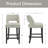 Upholstered Counter Height Bar Stool With Solid Wood Legs Set Of 4-1903564800-1903564814