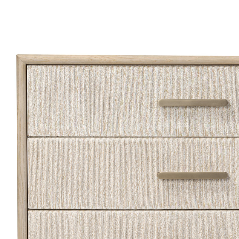 Rosenell 8 Drawer Dresser, Natural Oak Veneer