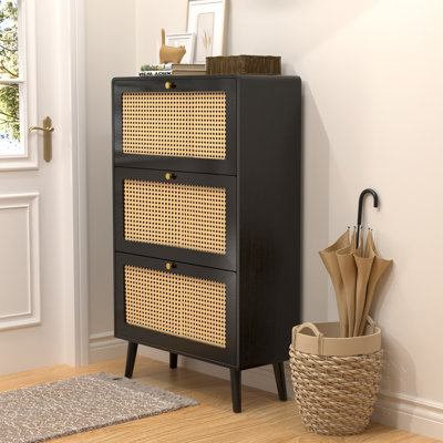 Armoire à chaussures en rotin Aubrina