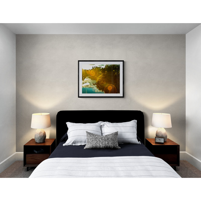Sun Flare Print by Alan Scherer, Black Framed Paper, 25.25" H x 31.25" W