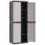 Armoire de rangement d'extérieur Kion avec 2 portes, 26 po gris noir Kion
