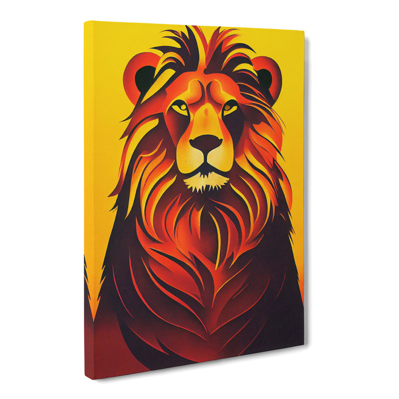 Lion Soviet Vol.3 - Wrapped Canvas, 60cm H x 40cm W x 3cm D