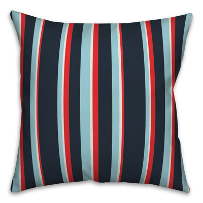  Coussin décoratif à rayures nautiques