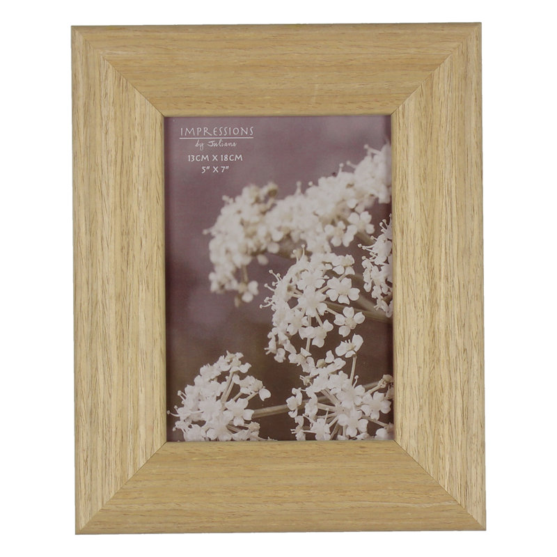 Brown Solid Wood Picture Frame with Mat, 12.7cm x 17.78cm