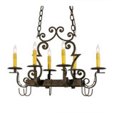 Elara Metal Handcrafted Oval Hanging Pot Rack