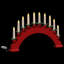 Christmas Candle Arch with 10 LED Candles-1637623906