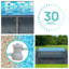 Piscine à paroi rigide en PVC 7 pi x 4 pi x 14 pi Mason & Mia