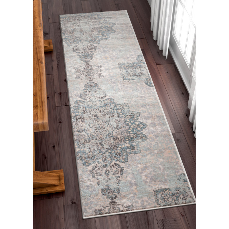 Eggers Floral Synthetic Area Rug, Runner 67 x 220cm