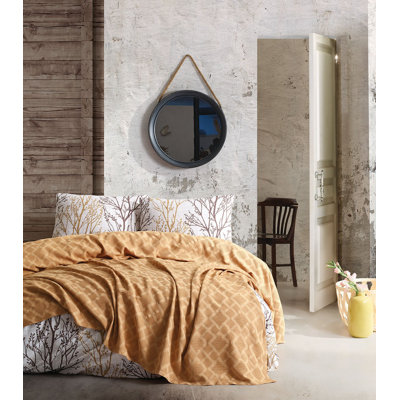 Cotton Geometric Shapes Coverlet