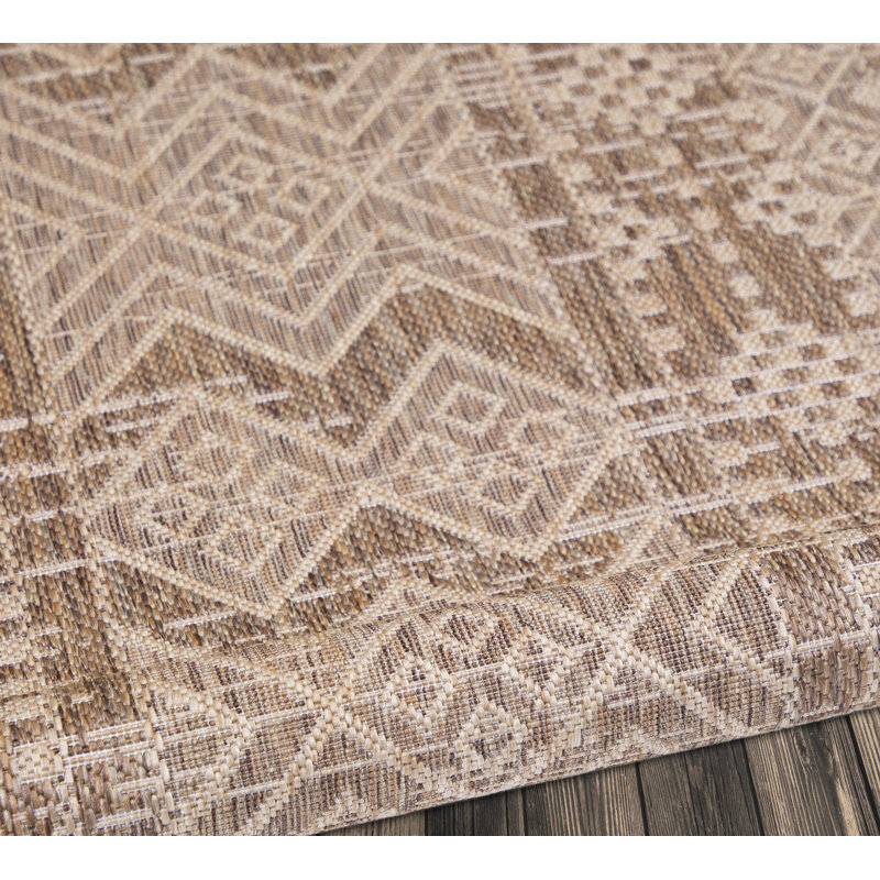 Tapis marocain intérieur / extérieur Ilayah, Rectangle 5 pi 3 po x 7 pi 6 po
