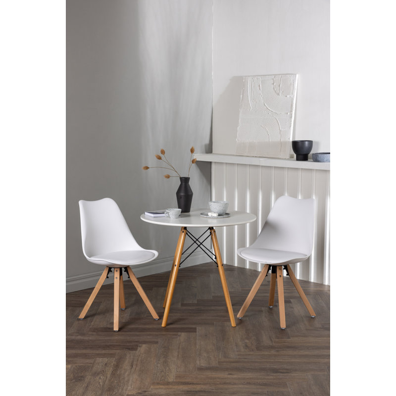 Morley 2 - Person Dining Set, White, White