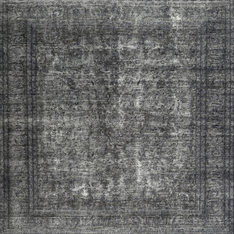 Stennett Oriental Indoor Rug, Square 5'