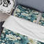 Ensemble de housse de couette en damas bohémien blanc et vert clair-2107045291