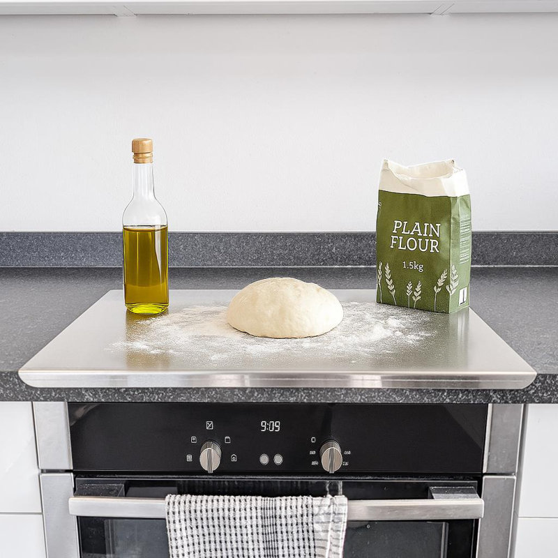 Argon Tableware Stainless Steel Chopping Board, 60cm x 40cm